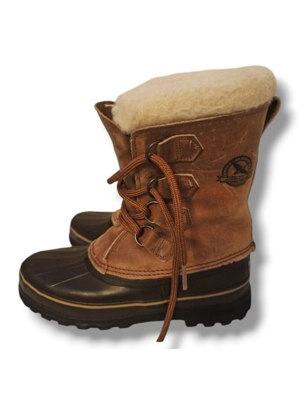 Sorel Boots Women’s Alpine Winter Brown Leather Insulated Faux Fur Ski Snow